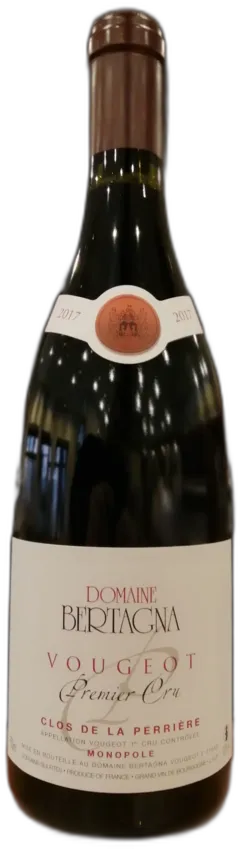 vue du vin Bertagna Vougeot 1er Cru Clos de la Perrière 2017