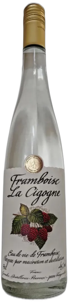 photo du vin Eau de Vie Framboise la Cigogne Distillerie Peureux à Fougerolles