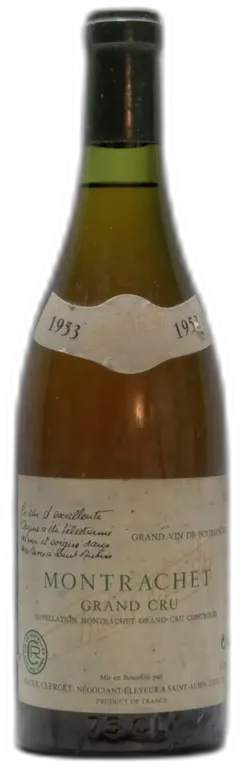 vue du vin 1953 Raoul Clerget, Montrachet Grand Cru