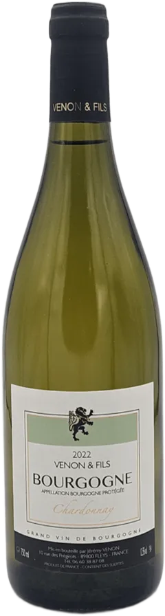 vue du vin Bourgogne Chardonnay Blanc 2022 Domaine Venon & Fils