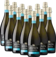 vue du vin 12er Vorteilspaket Prosecco Spumante Brut Doc Zonin