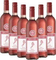 illustration du vin 6er Vorteilspaket Pink Moscato Barefoot