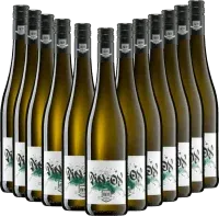 illustration du vin 12x Vorteils-Weinpaket Pin:ox Weisswein-Cuvée Trocken Bergdolt-Reif & Nett