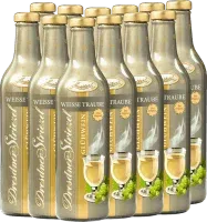 image du vin 12x Vorteils-Weinpaket Dresdner Striezel Glühwein Weiße Traube Lausitzer