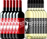 image du vin 12er Mixpaket Bio-Glühwein Rot & Weiß Heißer Hirsch