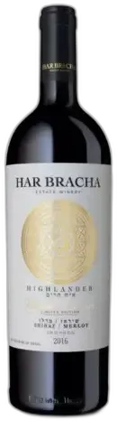 photo Har Bracha, Shiraz/Merlot Israélien Vin Rouge Casher