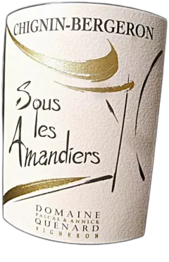 photo Chignin-Bergeron Sous les Amandiers 2023 Domaine Pascal et Annick Quénard