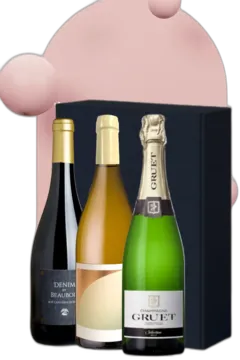 photo du vin Vins Trio Amphore, Denim, Champagne Gruet Brut