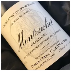 photos du vin Domaine Marc Colin Montrachet 1998