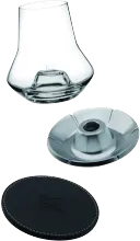 photo du vin Set de Degustation Verre Socle Cuir Rafraichisseur Ref 26 6097 Peugeot