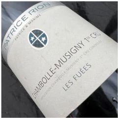 photo Domaine Patrice Rion Chambolle Musigny les Fuées 2015