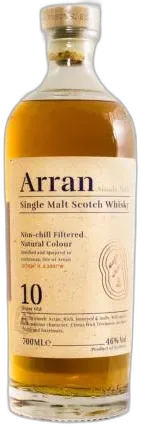 photo Whisky Ecosse Arran 10 Ans Single Malt