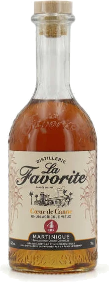 photo la Favorite Cœur de Canne 4 Ans Rhum Vieux Vsop de la Martinique