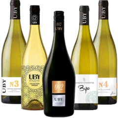 photo Assortiment Découverte 5 Vins Blancs Domaine Uby