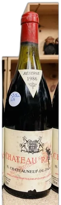 photo Rayas Chateauneuf du Pape Rouge 1986 3 5cm ea