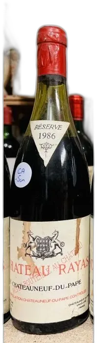 photo Rayas Chateauneuf du Pape Rouge 1986 5cm ca