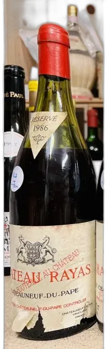 photo Rayas Chateauneuf du Pape Rouge 1986 7cm Ela