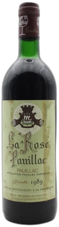 photo du vin la Rose Pauillac 1989
