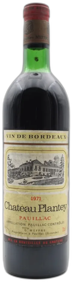 photos du vin Château Plantey 1971