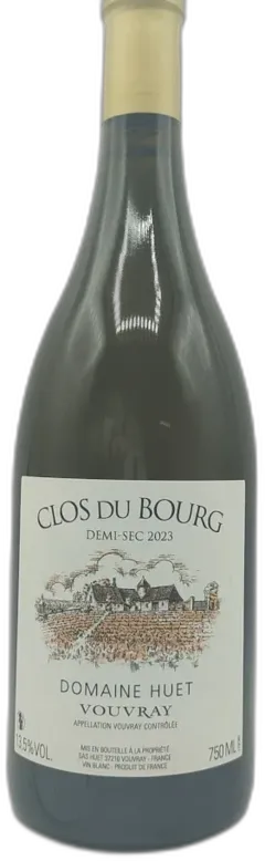 photo Vouvray Sec Domaine Huet Clos du Bourg Vin Tranquille) 2023