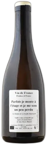 photo du vin Parfois je Monte à l’Étage