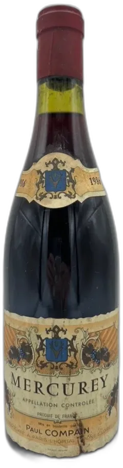photo Domaine Paul Compain Mercurey 1986 Bourgogne France