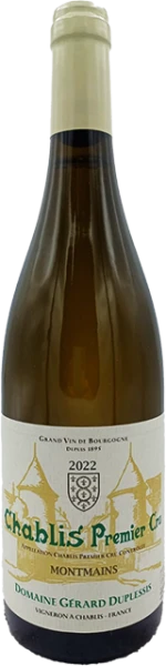 photo Gérard Duplessis Chablis 1er Cru 