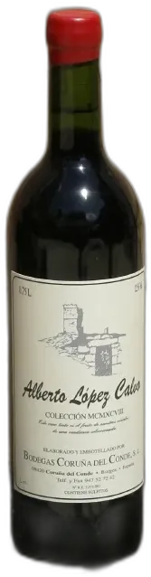 photo Alberto Lopez Calvo Tinto Cosecha Rouge 1998 Coruna Del Conde en Direct Producteur