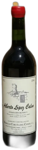 photo Alberto Lopez Calvo Tinto Cosecha Rouge 1995 Coruna Del Conde en Direct Producteur