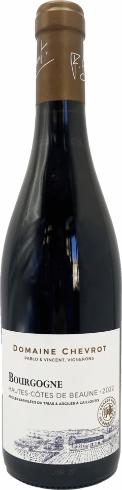 photo Bourgogne Hautes Côtes de Beaune Rouge 2022 Domaine Chevrot- Rouge 75 &