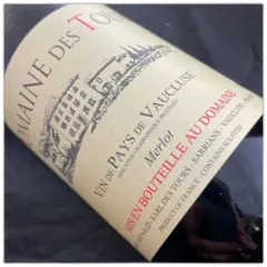 vue du vin Domaine des Tours Vin de Pays de Vaucluse Merlot 2005