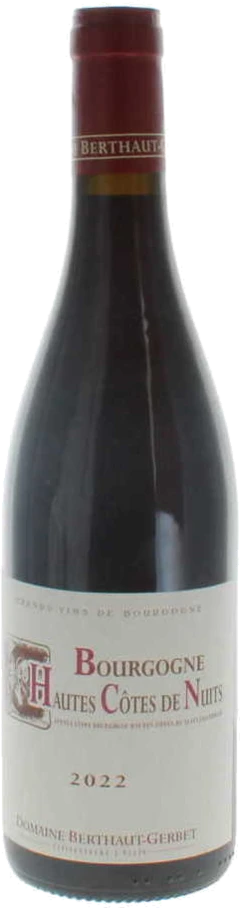 photo 2022 Domaine Berthaut-Gerbet, Bourgogne, Hautes Cotes de Nuits
