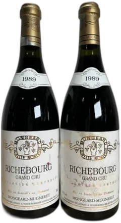 photo Mongeard Mugneret Richebourg Grand Cru 1989