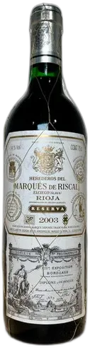 photo Marques de Riscal Reserva 2003 Rioja