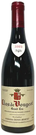 photo Domaine Denis Mortet Clos de Vougeot Grand Cru 2003