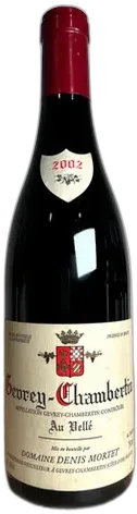photo Denis Mortet Gevrey Chambertin au Vellé 2002