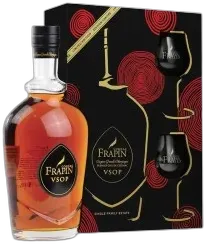 photo du vin Cognac Frapin Vsop et Verres de Dégustation