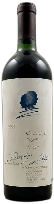 photos du vin Baron Philippe de Rothschild & Mondavi Napa Valley "Opus One" 1989