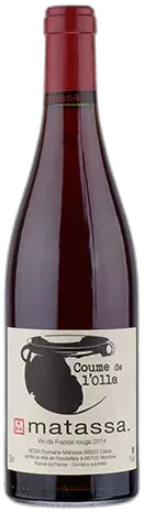 vue du vin Vin de France Rouge 'Coume de l'Olla' 2023 Domaine Matassa