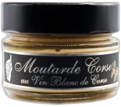 vue du vin Atelier de la Moutarde Corse Moutarde Vin Blanc 120 gr
