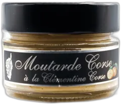 vue du vin Atelier de la Moutarde Corse Moutarde Clémentine 120 gr