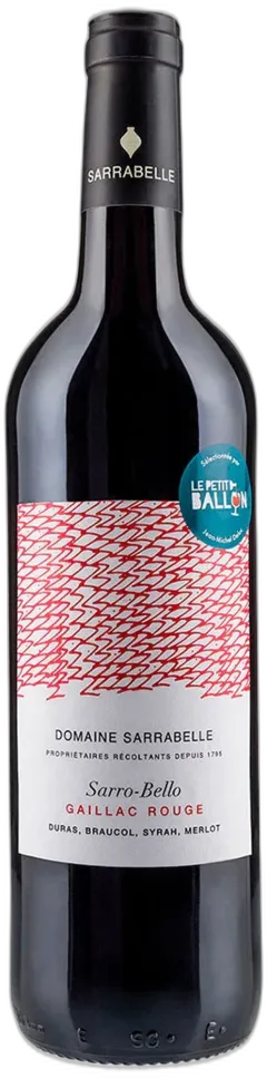 photo du vin Domaine Sarrabelle Sarro-Bello Aop Gaillac Rouge 2022