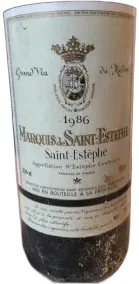 aperçu du vin Marquis de Saint-Estephe