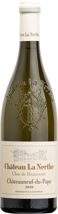 photo Châteauneuf-du-Pape Château la Nerthe c de Beauvenir Blanc 2020