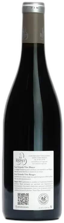 image du vin Pernand Vergelesses les Belles Filles Rapet