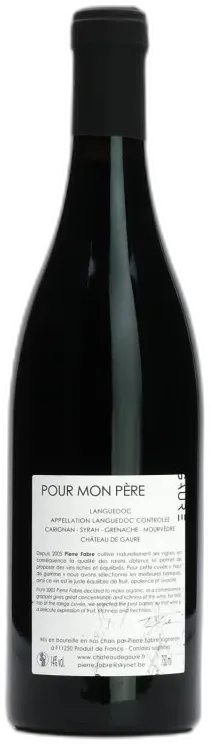 photo du vin Pour Mon Père Château de Gaure