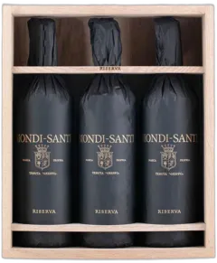 photo Box Dégustation Verticale Brunello Riserva Biondi Santi 1998 2008 2016