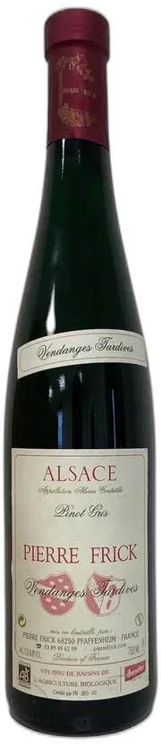 photo Pinot Gris Vendage Tardive Pierre Frick 2010