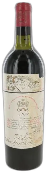 photo Château Mouton Rothschild 1951