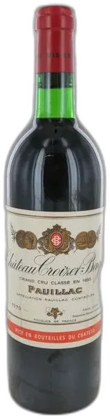 photo Château Croizet Bages 1979